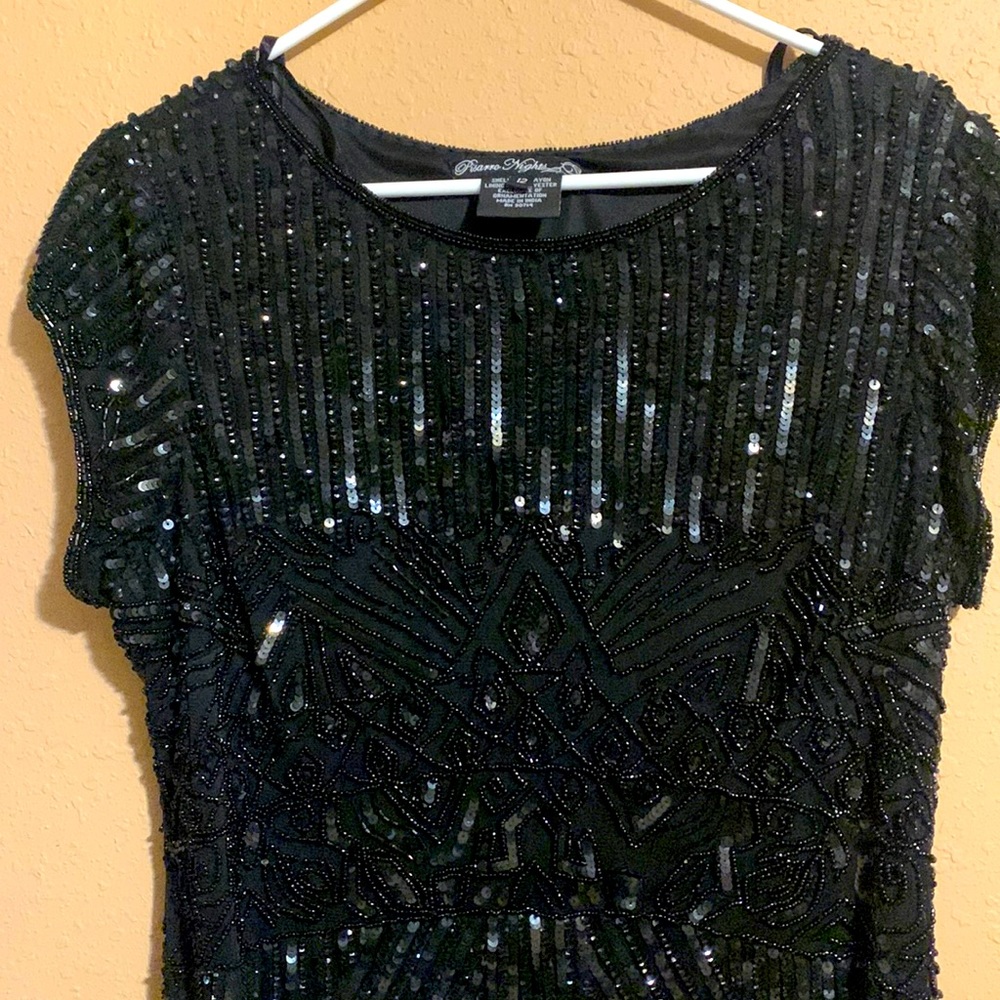 Pisarro Nights Black Sequin Dress